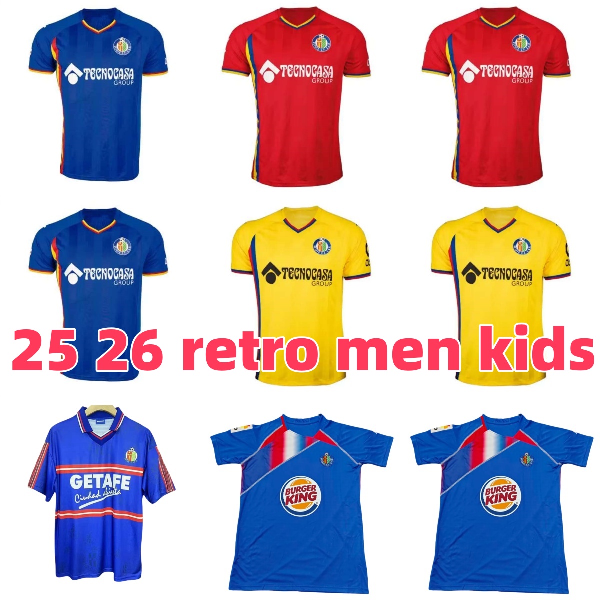 25 26 Getafe Soccer Jerseys Mayoral Latasa Greenwood 2025 Jaime Mata Unal Alena Maksimovic Arambarri Milla Jose angel Football Shirts Men kids kit Uniforms66