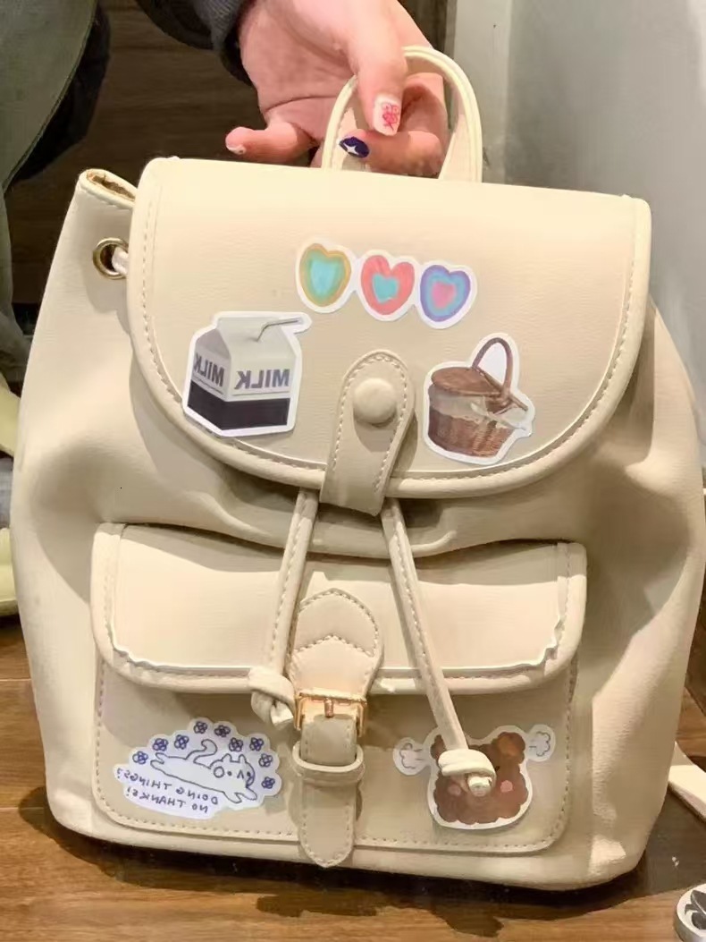 2025 Autumn New Women s Backpack New Soft Leather Backpack Korean PU trend Backpack Fashion Girls Backpack Autumn Solid Color New Designer Backpack