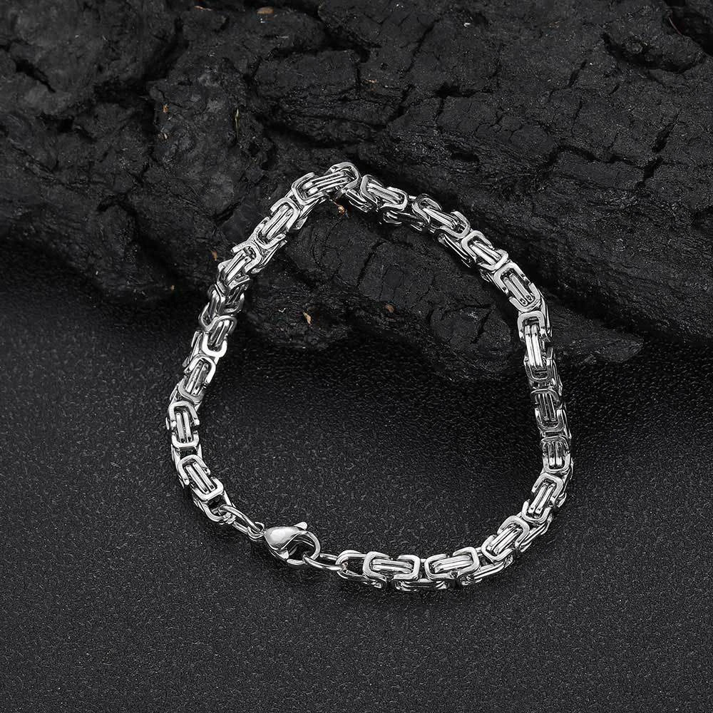 est 316L Stainless Steel Bracelet Men Women Wholelsale Wristband 4mm Gold Color Male Hand Chain Link Hip Hop Jewelry 250808