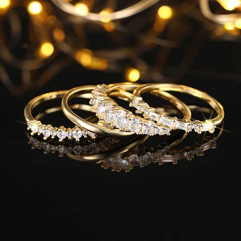 925 Sterling Silver Fashion Stackable Rings for Women Luxury Modern Bright Cubic Zirconia Finger Jewelry Wedding Band Accessory Y250808