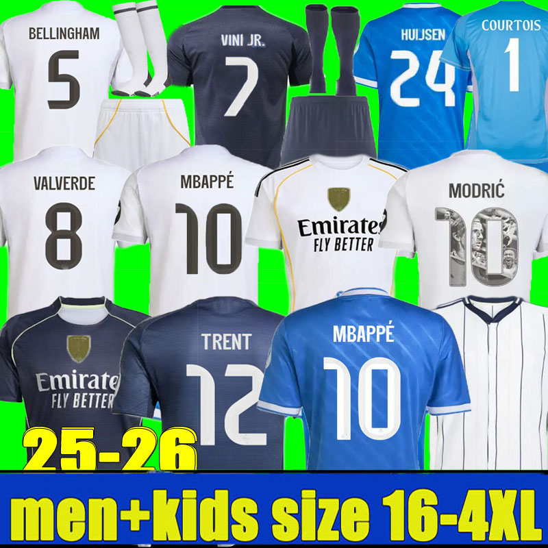 2024 2025 2026 soccer jerseys 25 26 Real 4Th MadriDS football shirt TRENT Mbappe MODRIC VALVERDE Fourth camiseta men kids uniforms VINI JR BELLINGHAM ARDA GULER