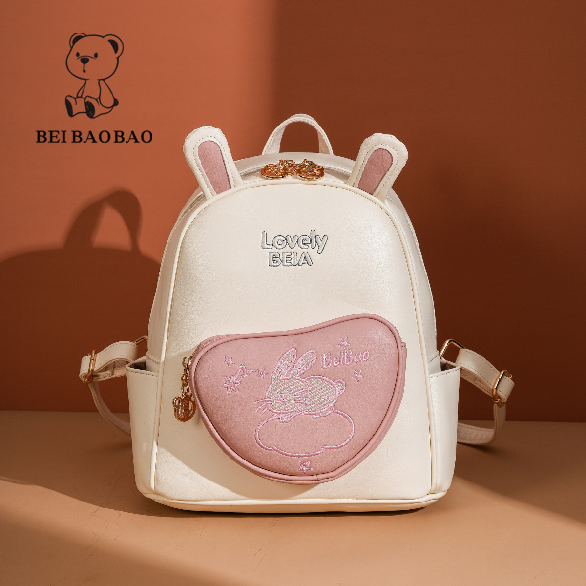 Fresh Sweet Cute Lady Color-Block Large Capacity Travel Backpack for Women ddmymoon