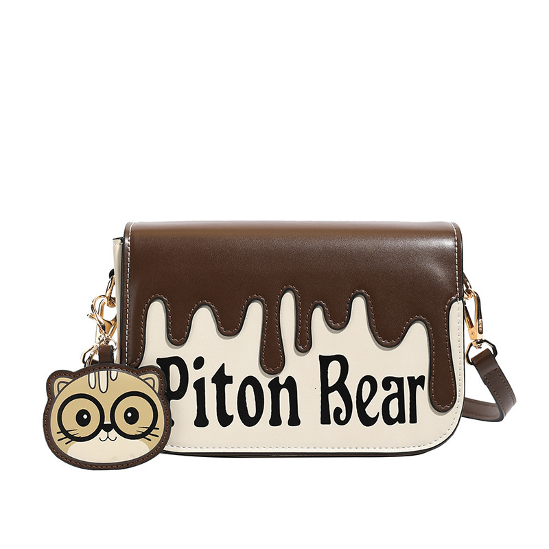 New Cartoon Kitten Stylish Small Square Fashion Commuter Crossbody Shoulder Bag ddmymoon