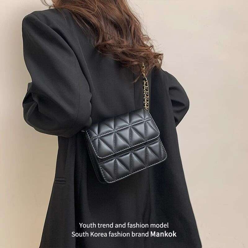Women's 2025 Summer bags New Small Square Chain Stylish Single Shoulder Korean Version Versatile Fashion Designer Crossbody Bag
