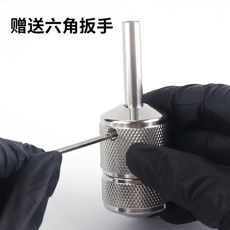 1PC Stainless Steel 22MM 25MM 30MM Self-Locking Machine Handle Auto Lock Tattoo Grip Tube Accessories 250805