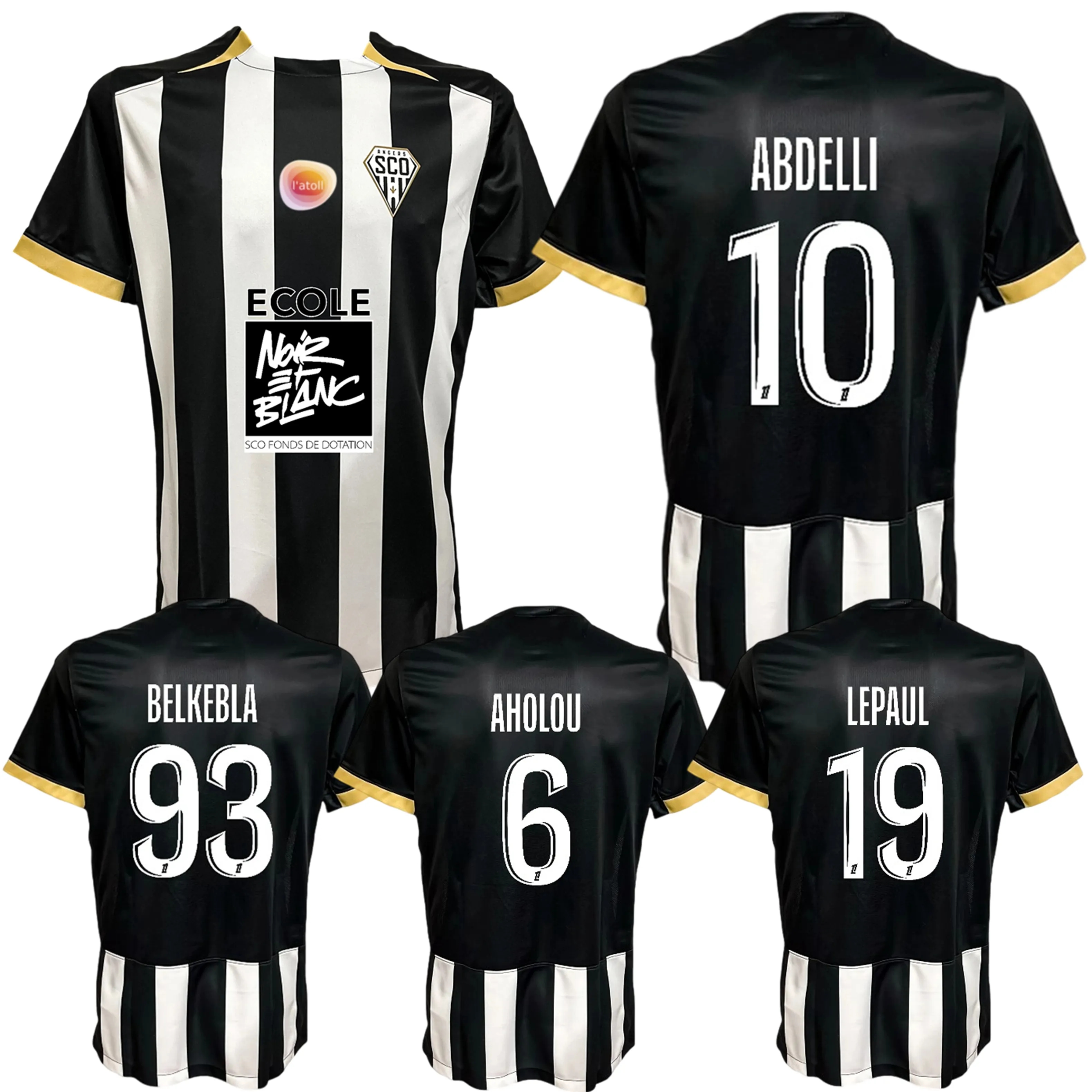 2025 2026 Angers SCO soccer jerseys BELKBELA LEPAUL ABDELLI BIUMLA BELKHDIM ALLEVINAH 25 26 football shirt Jersey