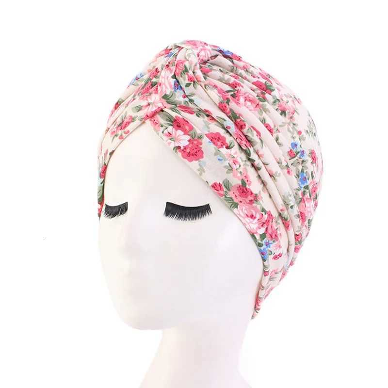 Hot Sale Ethnic Style Lady Turban Hat Print Indian Cap High Quality Muslim Sleep Bonnet For Women Z250808