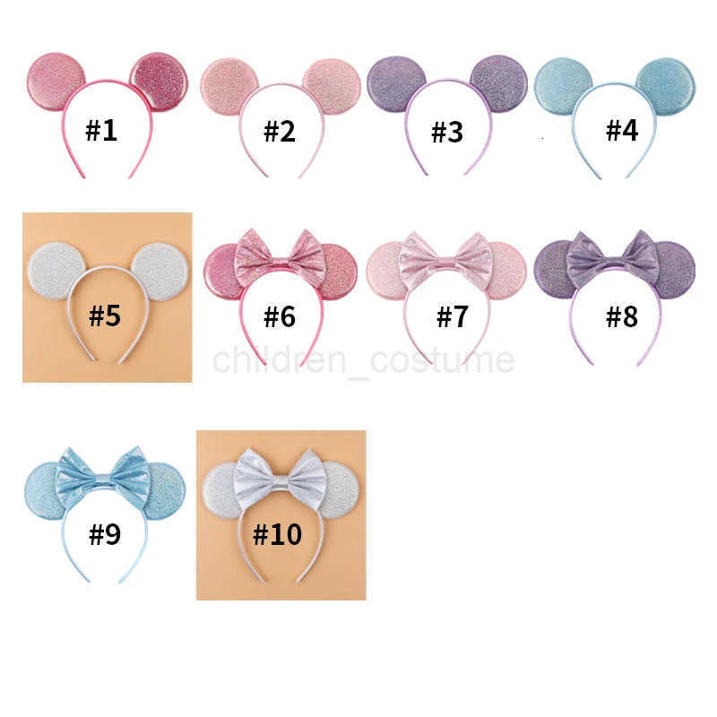 DisneySolid Color Mouse Ears Headband for Girls Women Birthday Party Hairband Festival Cosplay Hair Accessories W250808