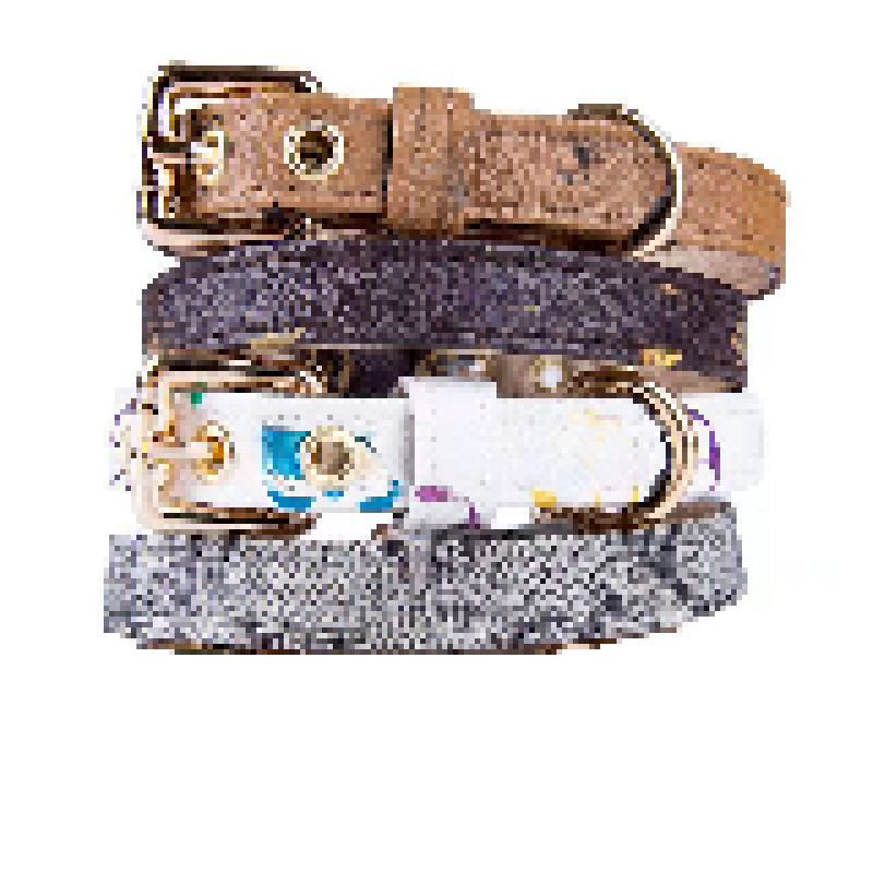 Designer Dog Collars Harness and Leashes Set Soft Adjustable Printed Classic PetCollar Leash Sets for Small Dogs Outdoor Durable