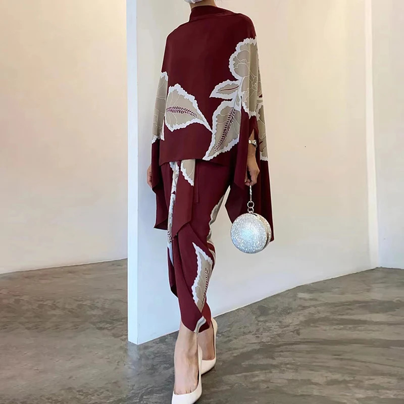 Vintage High Street Skirts Suits Spring Women Fashion Floral Print Party Set Casual Loose Asymmetric Outfits 250728