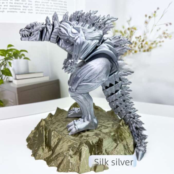 3D Printed Muscle Godzilla: A Unique Children's Day Gift Toy - Crystal Joint Movable Monster Model for Kids' Fun and Decoration