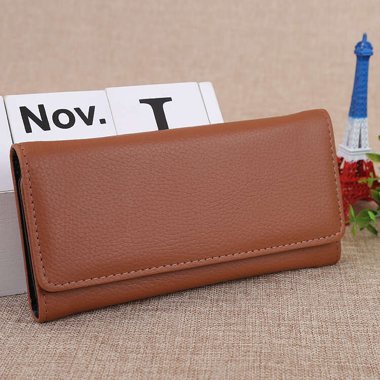 New Magnetic Buckle 70% off Long Wallet Women's Clutch Card Holder Phone Bag Customizable