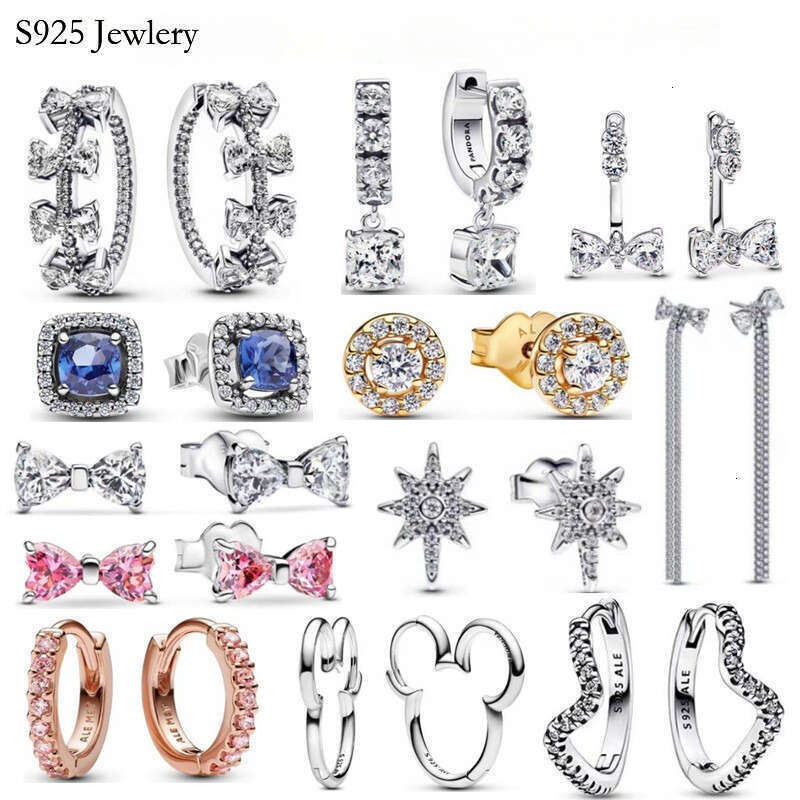 2025 NEW Silver 2024 New Earnail Silhouette Starlight Bow Small Starlight Bow Earnail Women's Jewelry Charm Gift Free Shipping