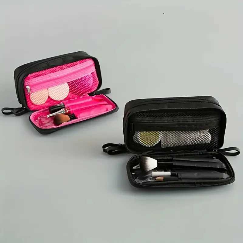 Large Capacity Makeup Bes Storage Bag Double-Zipper Cic Tools Organizer Wide-Open Vertical -Standing B Holder Y250808