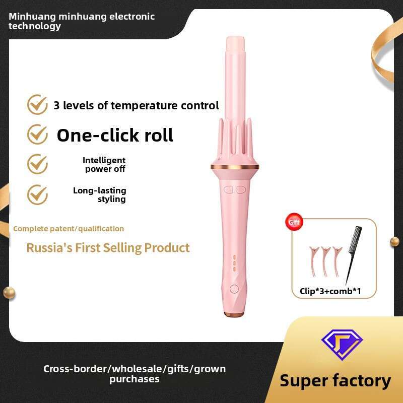 Fully 28Mm Automatic Iron Lazy Curling Negative Ion Styler Curls Big Waves No Hair Damage Wholesale