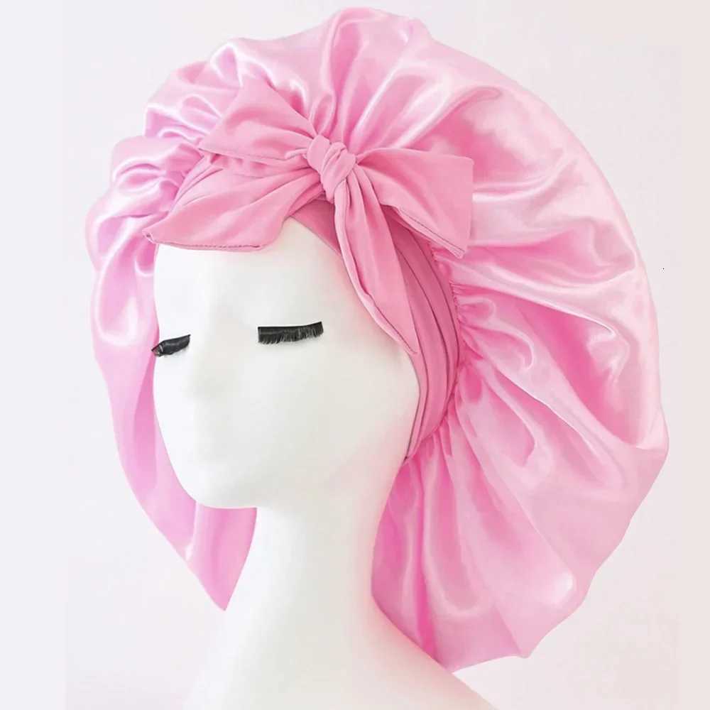 Satin Bonnet Silk Bonnet Adjustable Bonnet for Sleeping Hair Bonnet with Tie Band Bonnets for Women and Men Z250808