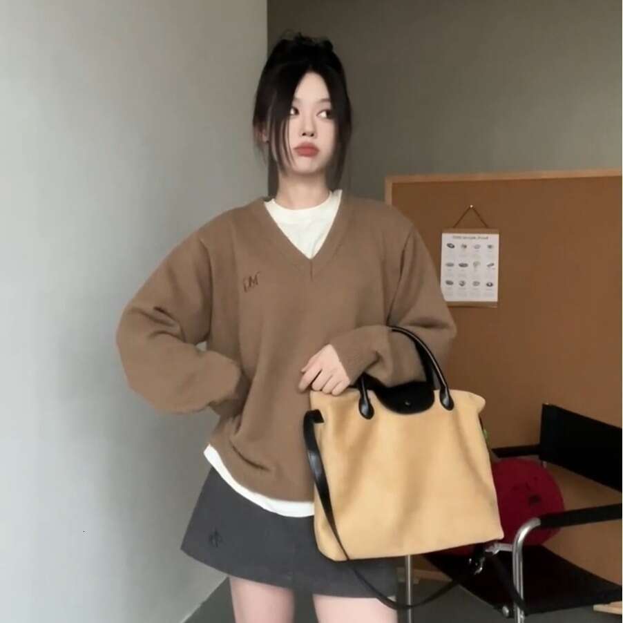 2025 New Korean bags Matte Large Capacity Tote Designer Handbag Luxury Crossbody Briefcase High-end Commuter Shoulder Bag