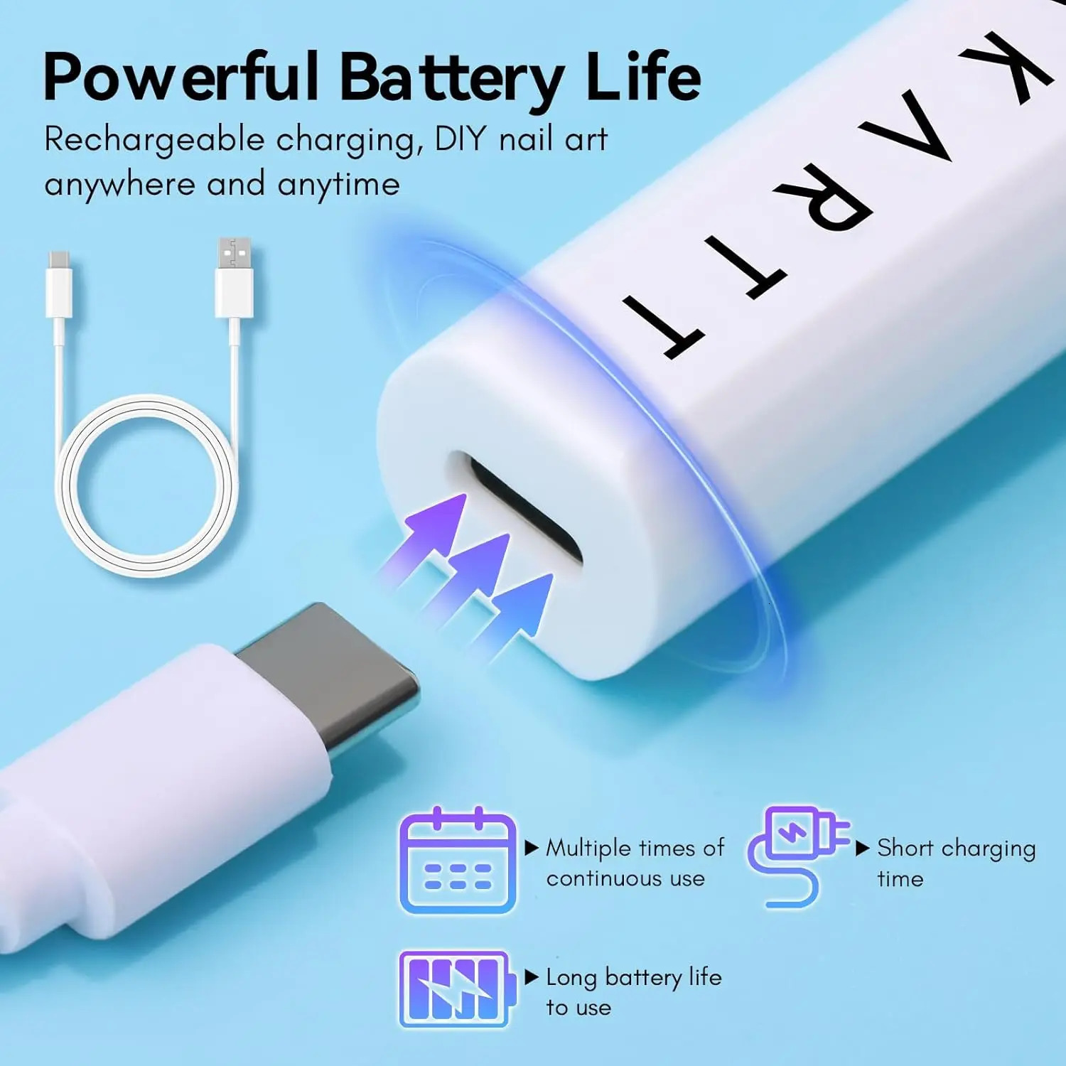 Makartt UV Light for Gel Nails Handheld Mini UV LED Nail Lamp Portable Lumiere Nail Dryer for Curing Gel Polish Nail Glue 250814