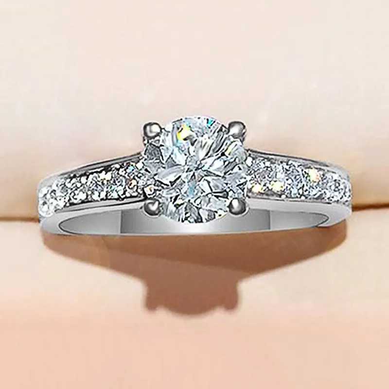 925 Sterling Silver Ring for Women AAA Cubic Zirconia Dainty Wedding Engagement Accessories Versatile Design Jewelry Y250808