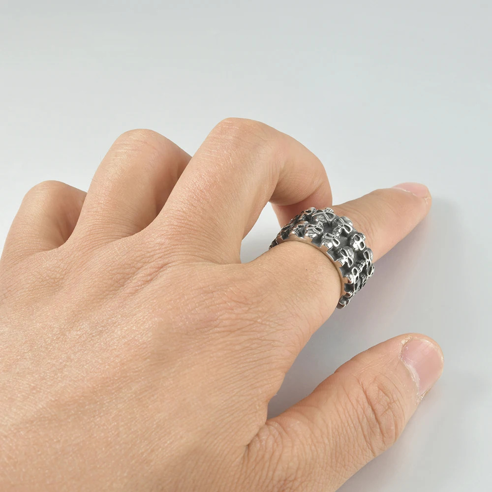 1PC Steel Metal Glossy Rings for Men Geometric Wide Signet Square Finger Punk Style Fashion Ring Jewelry Gifts 250717
