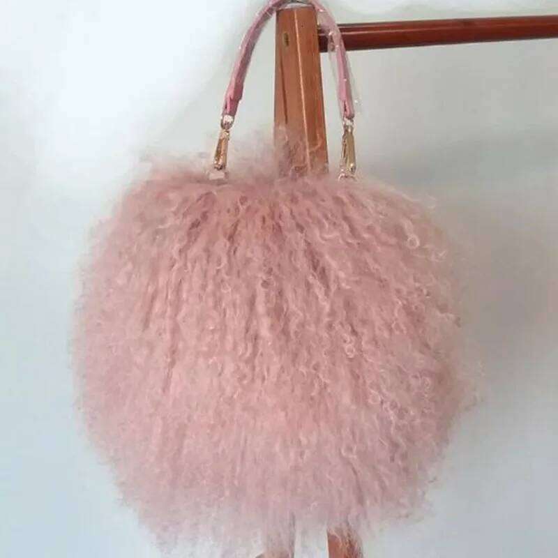Soft Real Fur wool Chain Shoulder for Women Designer Purses and Handbags Women's Party Clutch Crossbody Bag High Quality