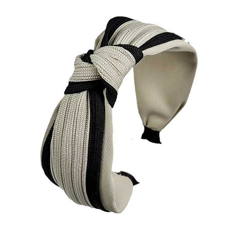 100% Cotton Knitted Fabric Knot Band for Fem Casual Shop Heaear Wide Pr Hair Hoop Accessories Y250808