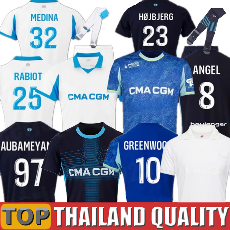 Maillot OM 2025 2026 GOUIRI Soccer jerseys marseilL e MEDINA RABIOT ANGEL football shirt Paixao HARIT 25 26 GREENWOOD 125th hommes enfants ROWE RABIOT goalkeeper