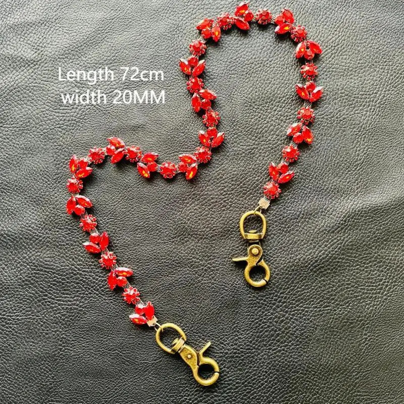 Hip-Hop Punk Style Trouser Chain High-End Blood Gemstone Jeans Accessories 250807