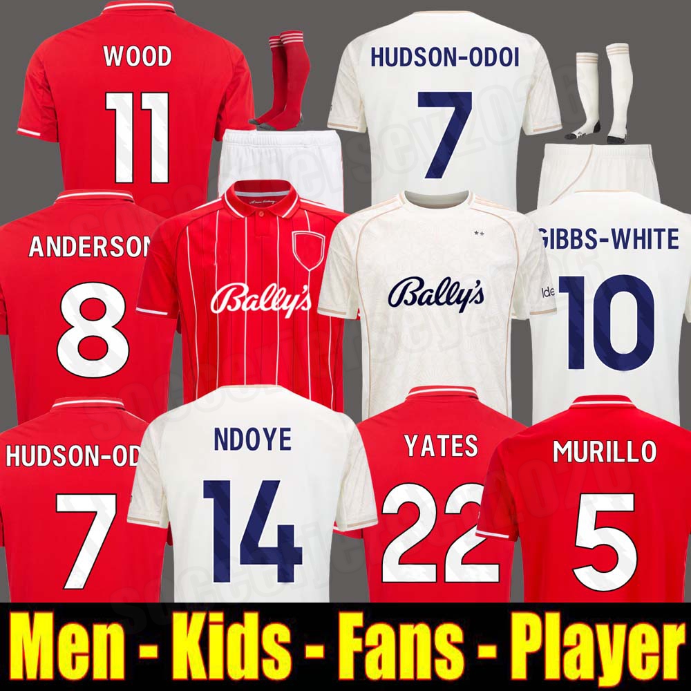 25 26 NoTTInghamS Forest Soccer Jerseys GRABBAN Johnson Surridge 2025 2026 Men kids Forest Awoniyi AMEOBI KROVINOVIC NDOYE Football Shirts Men Kids Kit