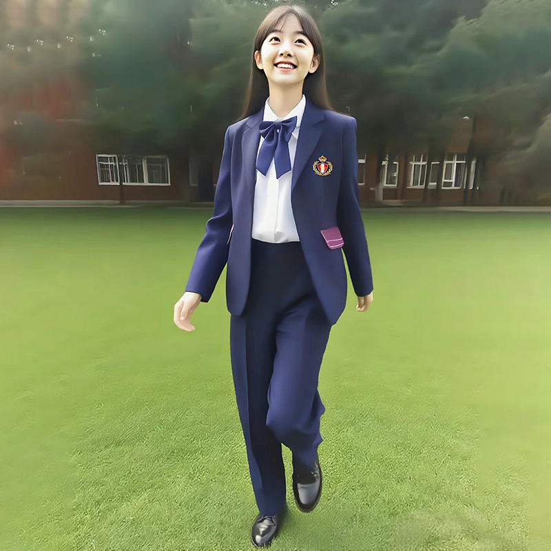 Customized Fashion British School Formal Suit Coat Uniform
