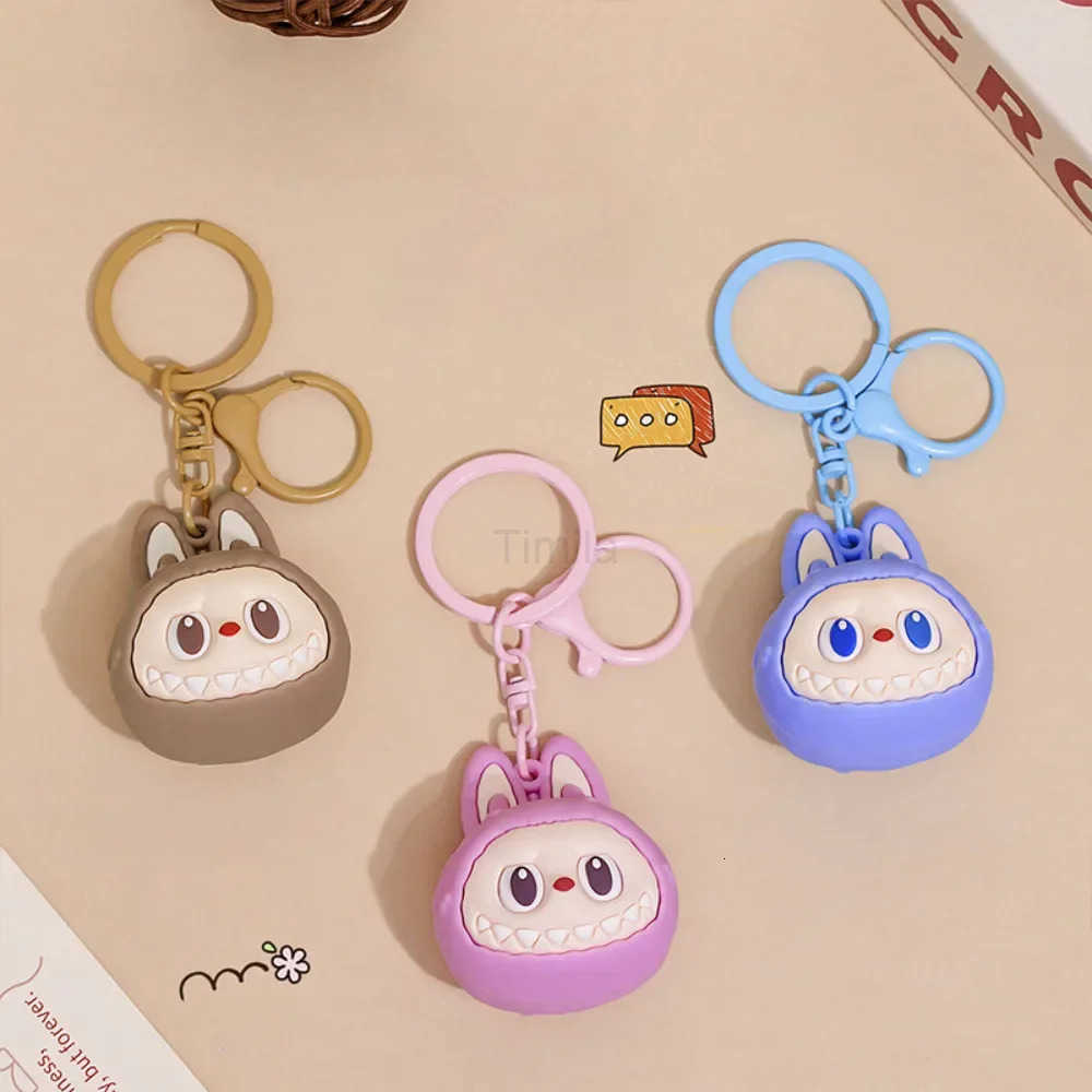 Cartoon Doll Keychain Cute Wooden Horse Couple Student Backpack Pendant Decoration U250808