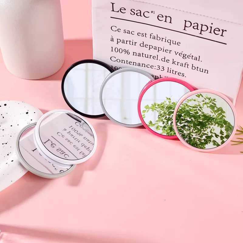 1pc Round Makeup Mirror Portable Silicone Mirror Student Dormitory Desktop Small Gift Mini Handheld Pocket Mirror Home Decor Z250807
