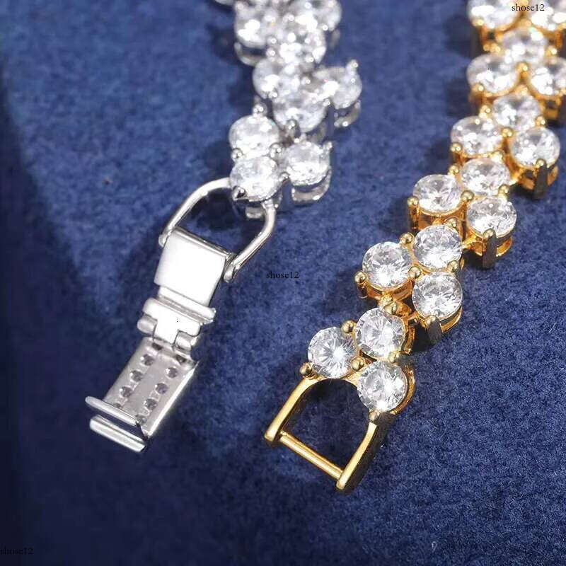Fine Jewelry 6mm Sterling Sier D VVS1 Dia Gifts Non Fade Moissanite Tennis Bracelet