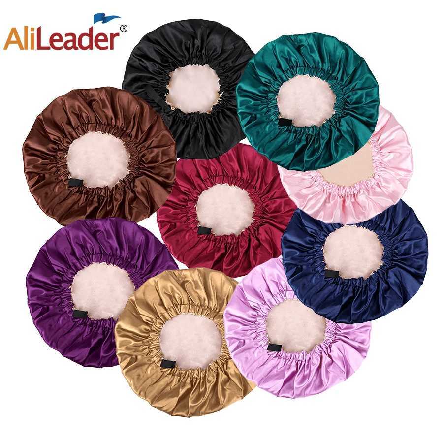 1Pcs Silk Bonnet Silk Sleep Cap Reversible Hair Bonnet for Curly Hair Adjustable Bonnets for Women Z250808