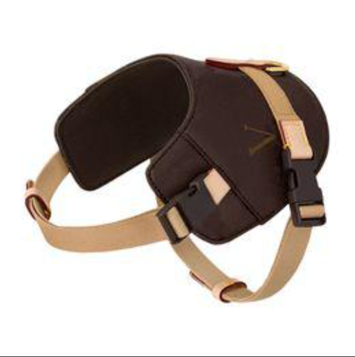 free shipping Designer Dog Harness, No-Pull Pet Vest with ic Letter Pattern, No Choke, Adjustable, Easy Walking and Training for Small, Medium Dogs Brown B267