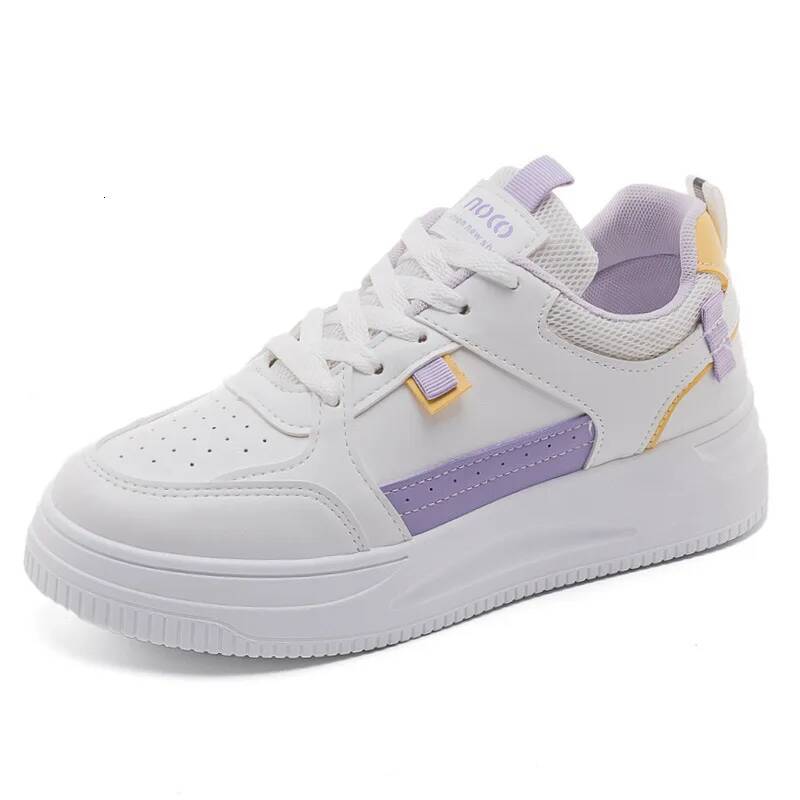Women's Small White Summer New Soft Non-slip Comfortable Sports Heightened Thick Bottom Leisure Board Shoes ddmysaturn