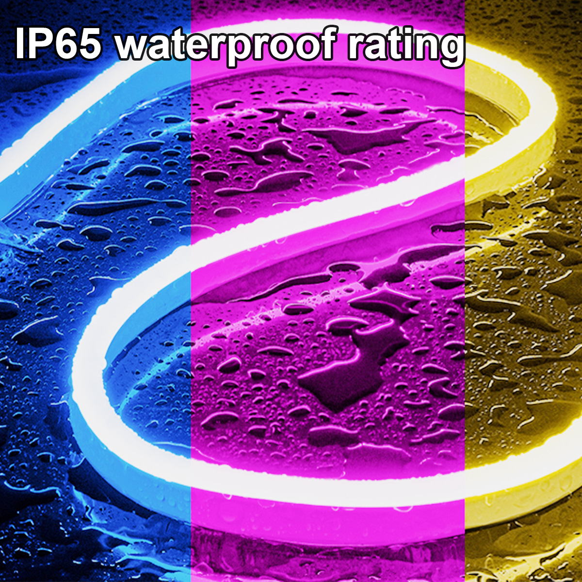 hot smart bluetooth led strip flexible silicone waterproof ip65 color sync music for bedroom tv back outdoor party custom size HCP068