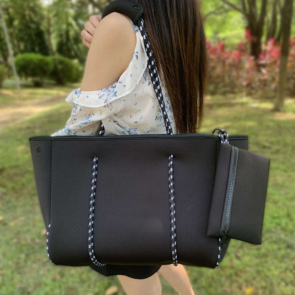 2025 New Diving Material Tote Crossbody Shoulder Outdoor Casual Large Capacity Handbag Beach Bag