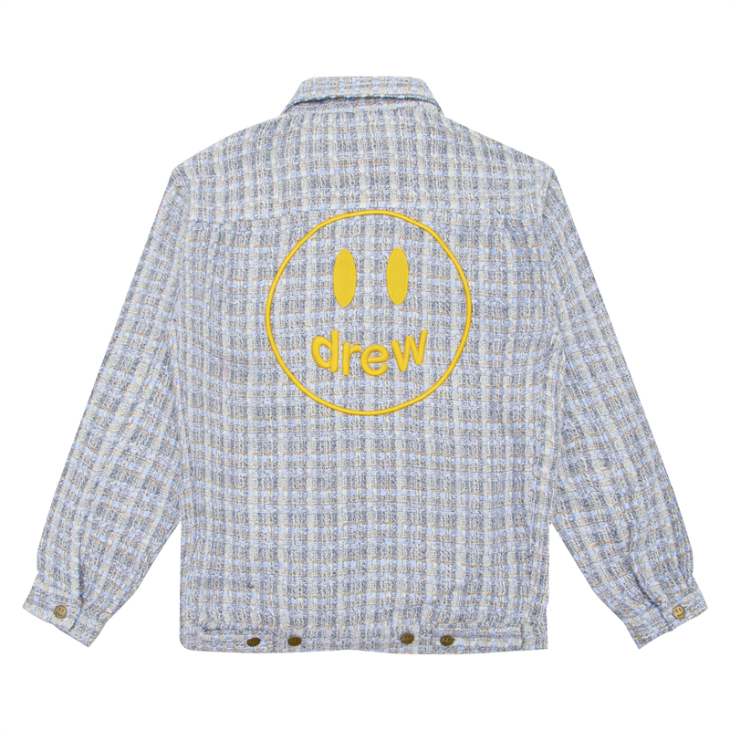 Drew House embroidery Men's Clothing high-end autumn and winter designer American retro print loose denim jacket