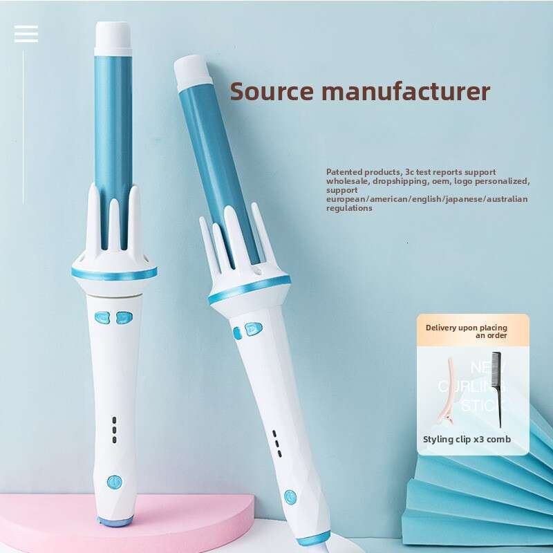 Fully 28Mm Automatic Iron Lazy Curling Negative Ion Styler Curls Big Waves No Hair Damage Wholesale