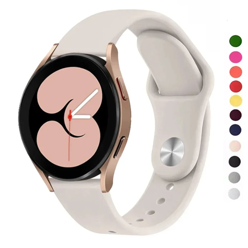 For Galaxy watch 764Classic55 proActive2Gear S3 band Silicone bracelet GT 42e3 pro 22mm 20mm strap 250805