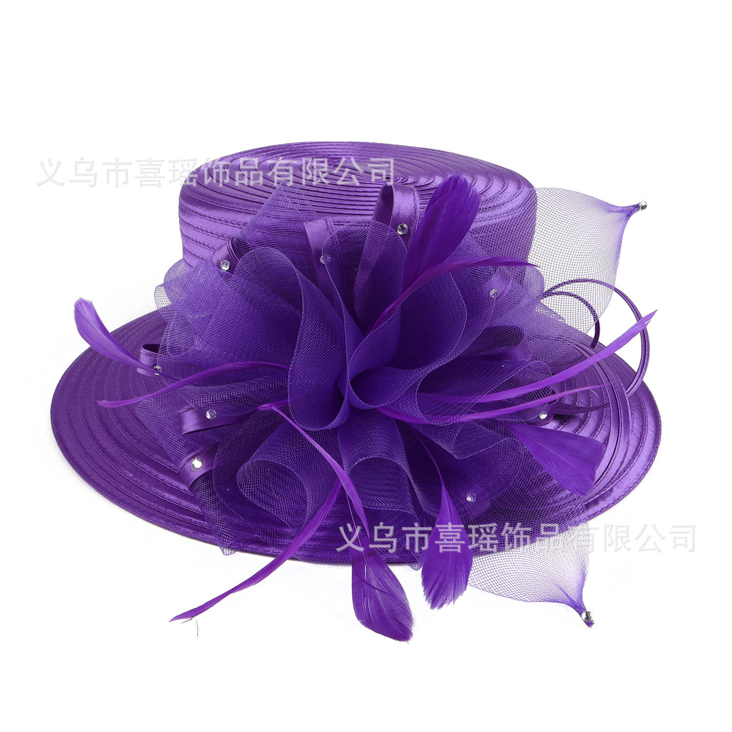 Fascinator Hats for Women Elegant Wedding and British Lady Deby Race Top Church Hats for Black Women S10-4266 250402