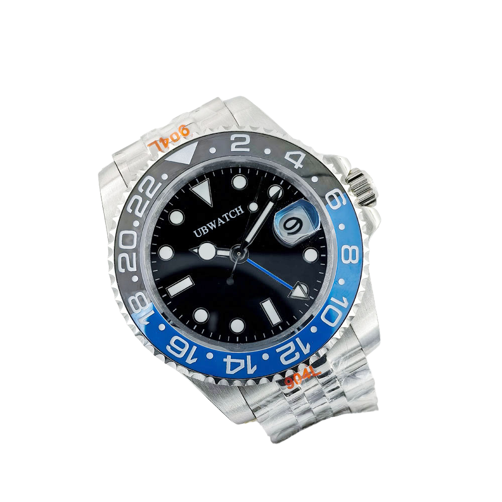 jason007 Super U1 St9 40MM Red Blue Bezel Luminous Dial Mens Wristwatches RP3285 Automatic Movement Watch Sapphire Glass Man Watches Travel Companion