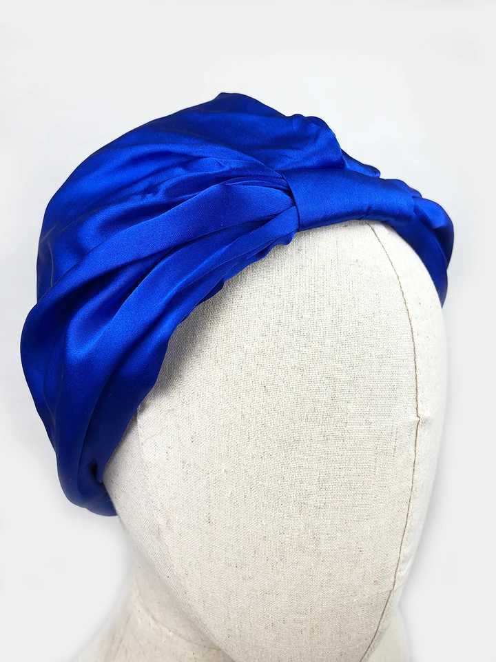 Women Sleep Hat Soft Pure Silk Charmeus Night Sleep Cap Hair Bonnet Silk Comfortable Head Cover Wide Elastic Band Hair Loss Cap Z250808