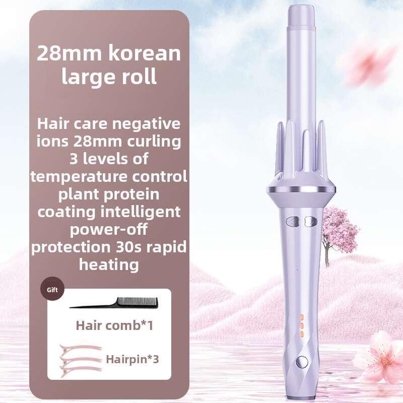 Fully 28Mm Automatic Iron Lazy Curling Negative Ion Styler Curls Big Waves No Hair Damage Wholesale