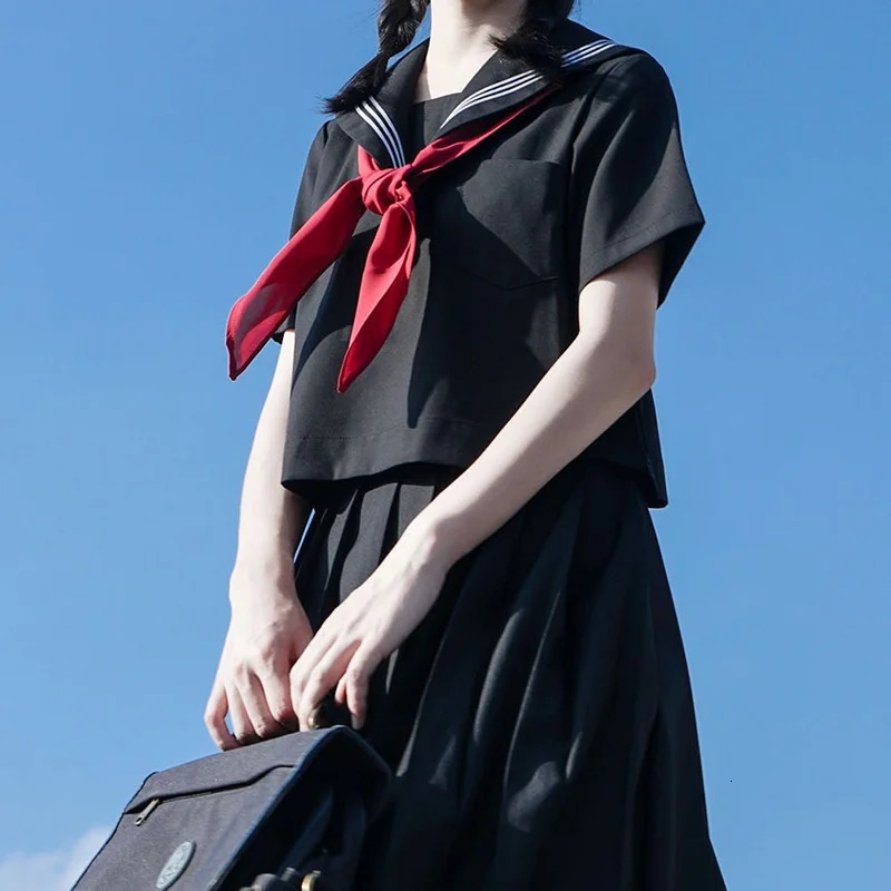 Japanese JK Uniform Orthodox Basic Style Sailor Suit Kansai Collar College Cosplay School Students Clothing 250729