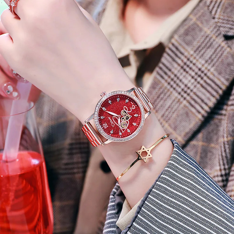 Women Automatic Watch Lady Diamond Mechanical Sport Wristwatch Elegant Female Waterproof Bracelet Stainless Steel Business Clock 250807