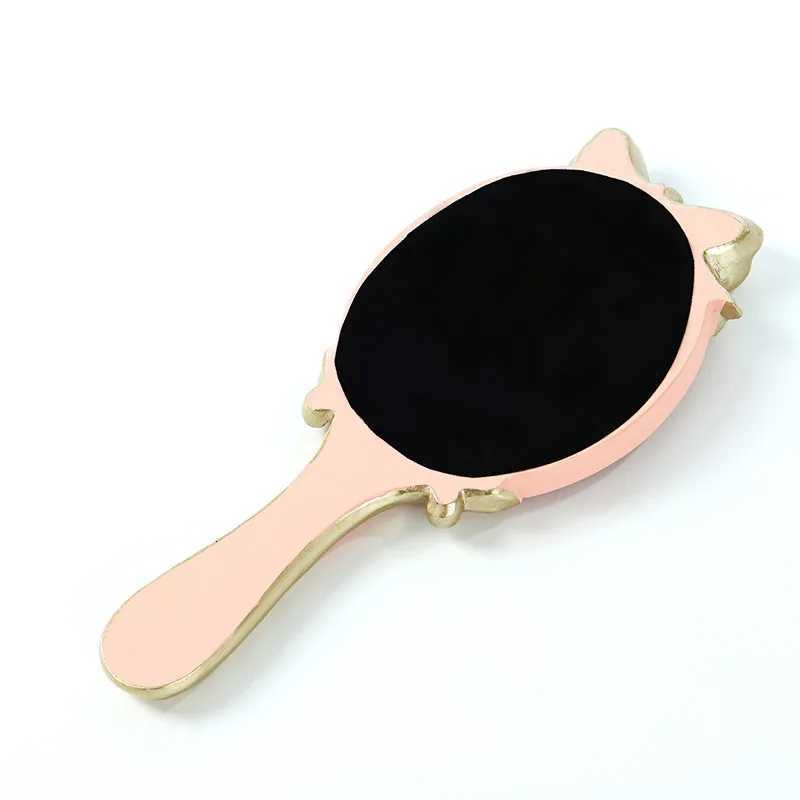 Vintage Handheld Mirror Vanity Makeup Compact Travel Beautiful Portable Oval Embossed Rose Handheld Mirrors Gift for Mom Girl Z250808