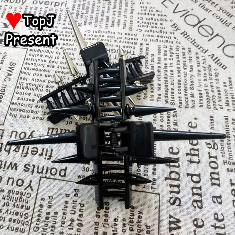 Subculture style Women's Gothic Lolita Harajuku Y2K Girls Hair accessories rivet Gifts teampunk personality hairpin Get caught 250814