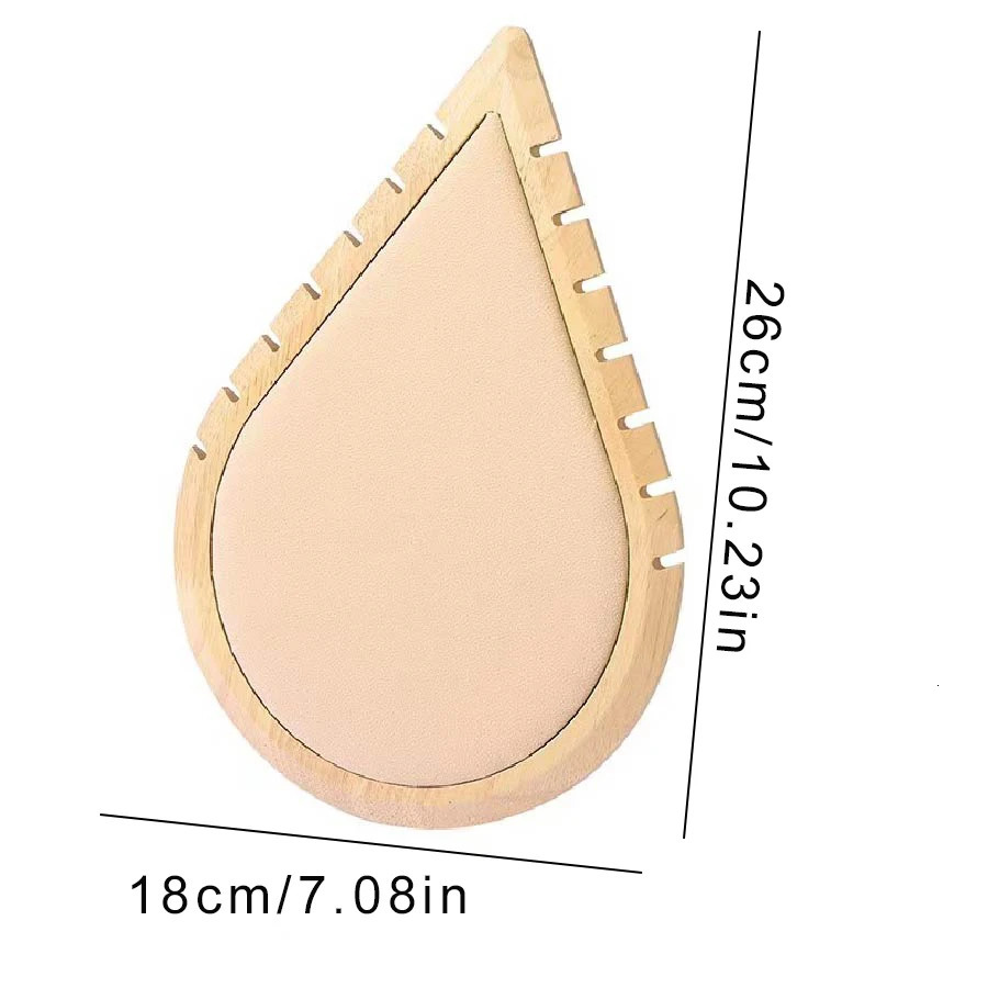 1pc heartshaped log jewelry necklace display rack suitable for and storage 250804